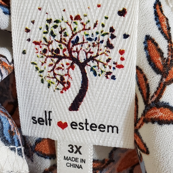 LAST Lace Top Jacquard Plus Sleeveless Self Esteem - Picture 4 of 9